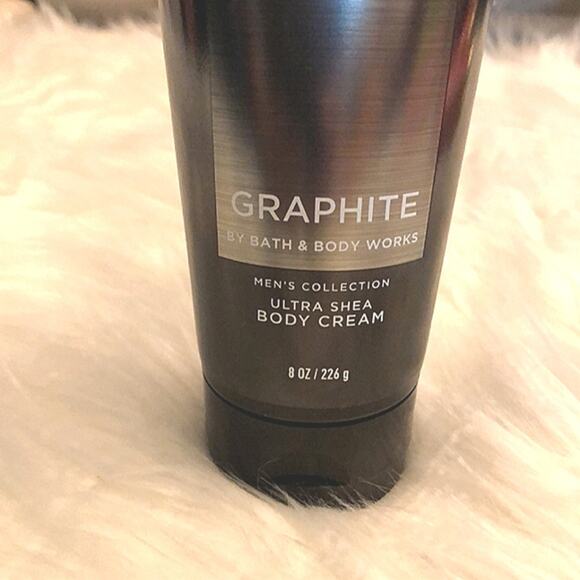 NWT Bath & Body Works Graphite Shea Men Body Cream - Picture 2 of 4